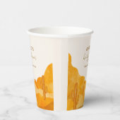 水の色ボホモダン砂漠サボテン赤ちゃんシャワー 紙コップ (右)