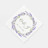 水の色ボホラベンダー結婚ズ スタンダードランチョンナプキン (角)