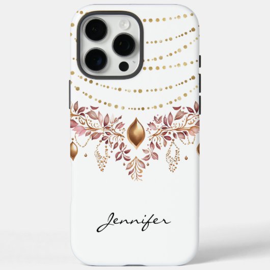 水の色ボホリーフ先住民アメリカンiPhone Case-Mate iPhoneケース (裏面)