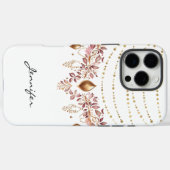 水の色ボホリーフ先住民アメリカンiPhone Case-Mate iPhoneケース (裏面 (横))