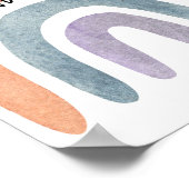 水の色ボホレインボーベビーは甘いポスター ポスター (角)