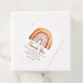 水の色ボホレインボーベビーシャワー フェイバータグ (インサイチュ)