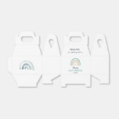 水の色ボホレインボーベビーシャワー フェイバーボックス (折り畳みなし)