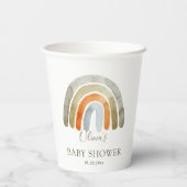 水の色ボホレインボーベビーシャワー 紙コップ (裏面)
