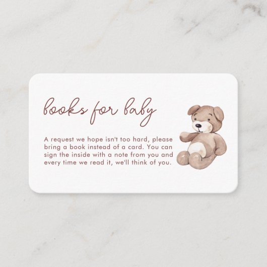 水の色ボホーブックで赤ちゃんシャワー エンクロージャーカード (正面)