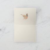 水の色ボホ子供部屋ベビーシャワーありがとう サンキューカード (内部)