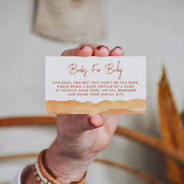 水の色ボホ抽象芸術砂漠図書要求 エンクロージャーカード