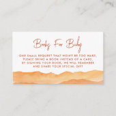 水の色ボホ抽象芸術砂漠図書要求 エンクロージャーカード (正面)