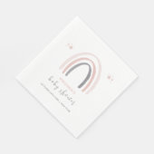 水の色ボホ男女兼用虹の赤ちゃんシャワー スタンダードランチョンナプキン (角)