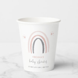 水の色ボホ男女兼用虹の赤ちゃんシャワー 紙コップ