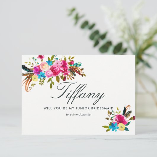 水の色ボホ私のジュニアの花嫁になる 招待状 (スタンド正面)