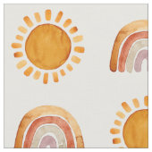 水の色ボホ自然虹と太陽 ファブリック (クローズアップ)