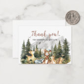 水の色ボーイアドベンチャー開始ありがとう ノートカード (正面/裏面インサイチュ)