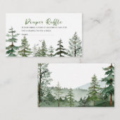 水の色ボーイアドベンチャー開始ベビーシャワーおむつ エンクロージャーカード (正面/裏面)