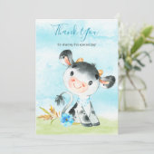 水の色ボーイカウファームありがとう サンキューカード (スタンド正面)