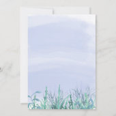 水の色ボーイズアンダーザシー誕生日招待状 招待状 (裏面)