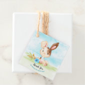 水の色ボーイバニー赤ちゃんシャワー農場ありがとう フェイバータグ (インサイチュ)