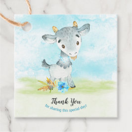 水の色ボーイヤギ農場ありがとう フェイバータグ