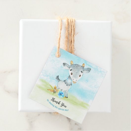 水の色ボーイヤギ農場ありがとう フェイバータグ (インサイチュ)