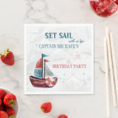 水の色ボートナプキンス スタンダードランチョンナプキン (インサイチュ)