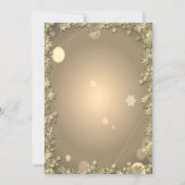 水の色ポインセチア、星クリスマス会社 招待状 (裏面)