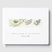 水の色ポジターノアマルフィコーストイタリ結婚アズ ゲストブック (正面)