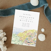 水の色ポジターノイタリア宛先ウェディング セーブザデート