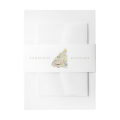 水の色ポジターノイタリア宛先ウェディング 招待状ベリーバンド (正面例)