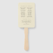 水の色ポジターノ行き先ウェディングプログラム ハンドファン (裏面)