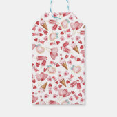 水の色ポップコーンありがとうラベル |メッセージカード ギフトタグ (裏面)