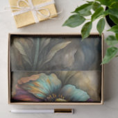 水の色ポピーのデコページ 薄葉紙 (ギフト)