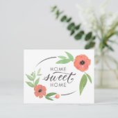 水の色ポピーの移動アナウンス ポストカード (スタンド正面)