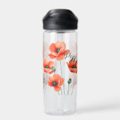 水の色ポピー名フローラウォーターボトル ウォーターボトル (背面)