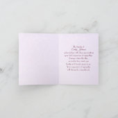 水の色ポピー悔やみや弔慰ありがとう サンキューカード (内部)