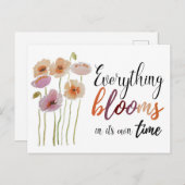 水の色ポピー – すべての開花 ポストカード (正面/裏面)