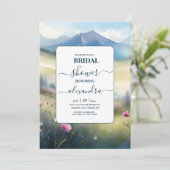 水の色マウンテンズパインフォレストブライダルシャワー 招待状 (スタンド正面)