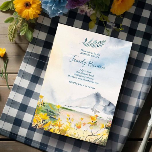 水の色マウンテンズファミリー懇親会 招待状