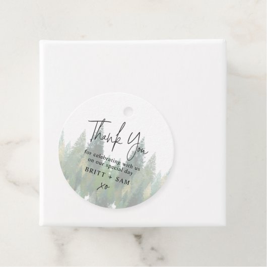 水の色マウンテンパインツリー自然結婚ズ フェイバータグ (インサイチュ)