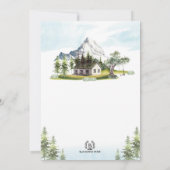 水の色マウンテンボホフォレ結婚スト 招待状 (裏面)