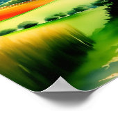 水の色マウンテンメドウ ポスター (角)