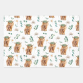 水の色マザーベビーカーフレシャワー子供部屋 ラッピングペーパーシート (正面2)