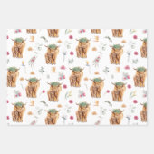 水の色マザーベビーカーフレシャワー子供部屋 ラッピングペーパーシート (正面)