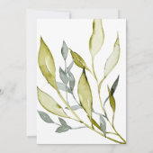 水の色ママとビー男女兼用ビーのシャワー 招待状 (裏面)