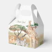 水の色ママとベビーアフリカ動物ありがとう フェイバーボックス (裏面サイド)