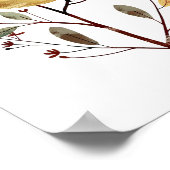 水の色ママバード&シックお洒落子供部屋ルーム ポスター (角)