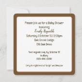 水の色ママベアアンドベビー 招待状 (裏面)