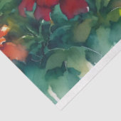 水の色マリゴールドとアイビーのつる植物デコページ 薄葉紙 (詳細)