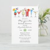 水の色マルガリータブライダルシャワー招待 (スタンド正面)