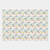 水の色マルディグラステーマ ラッピングペーパーシート (正面2)