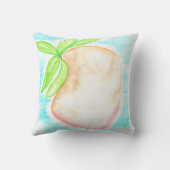 水の色マンゴーハンドトロピカルキッ絵を描チン クッション (裏面)